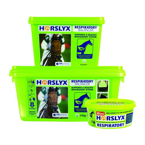 650g 5kg 15kg Horslyx Respiratory Balancer Group Pack Shot